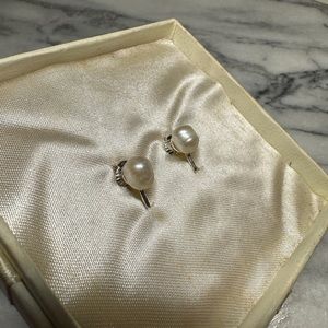 Vintage Genuine Pearl Earrings